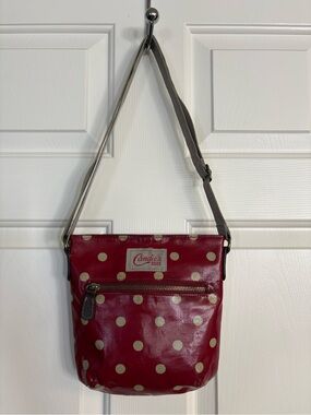 Vintage Candie's Red Polka Dot Crossbody with Cream Dots